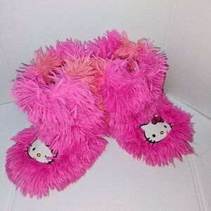 HELLO KITTY Girl's Slippers Pink Fairy Bootie Furry Girlie Size 11/12 Princess